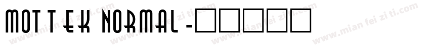 Mottek Normal字体转换